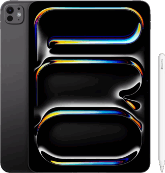 Apple iPad Pro (2024) 11 inch 256 GB Wifi + 5G Zwart + Apple Pencil Pro