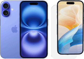 Apple iPhone 16 128GB Blauw + BlueBuilt Screenprotector Glas