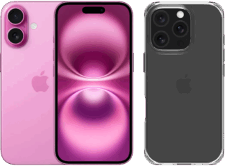 Apple iPhone 16 128GB Roze + BlueBuilt Protective Back Cover Transparant