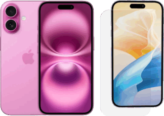 Apple iPhone 16 128GB Roze + BlueBuilt Screenprotector Glas