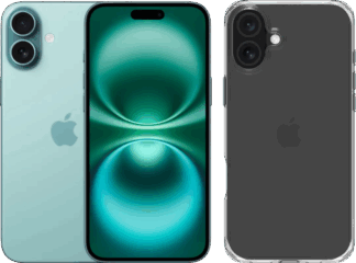 Apple iPhone 16 Plus 256GB Groen + BlueBuilt Protective Back Cover Transparant