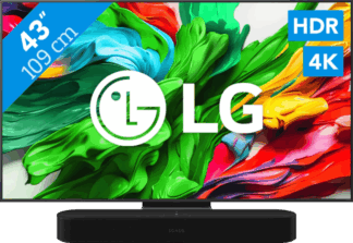 LG 43" QNED86 EVO 4K (2025) + Sonos Beam Gen2 Zwart