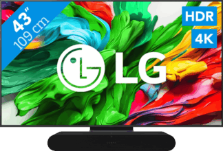 LG 43" QNED86 EVO 4K (2025) + Sonos Ray Zwart