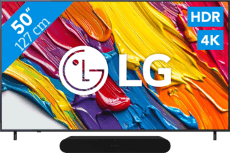 LG 50" QNED82 4K (2025) + Sonos Ray Zwart