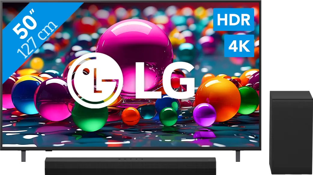 LG 50" Smart UA75 4K (2025) + LG DS40T
