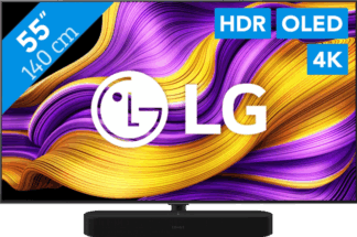 LG 55" OLED EVO G56 4K (2025) + Sonos Beam Gen2 Zwart