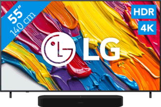 LG 55" QNED82 4K (2025) + Sonos Beam Gen2 Zwart