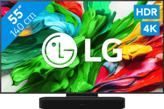 LG 55" QNED86 EVO 4K (2025) + Sonos Beam Gen2 Zwart