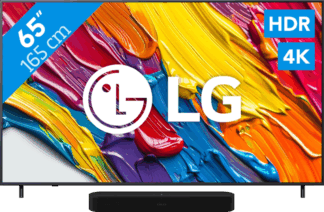 LG 65" QNED82 4K (2025) + Sonos Beam Gen2 Zwart