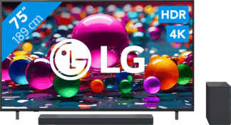 LG 75" 4K Smart UA75 + LG DS40T