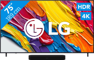 LG 75" QNED82 4K (2025) + Sonos Beam Gen2 Zwart