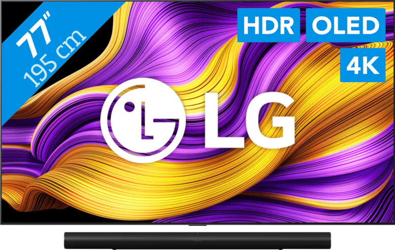 LG 77" OLED EVO G55 4K (2025) + Sonos Arc Ultra Zwart