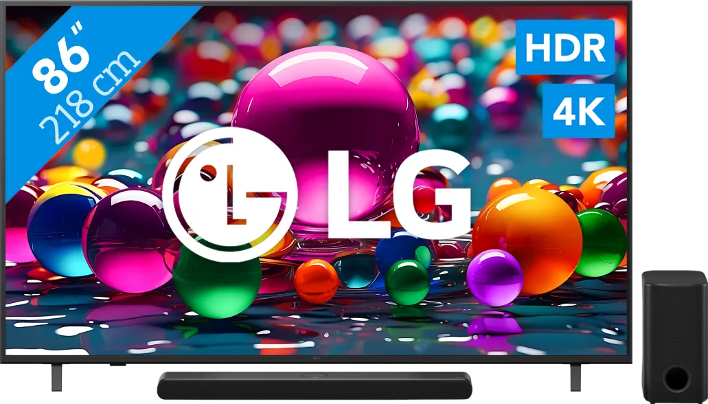 LG 86" 4K Smart UA75 + LG DS77TY