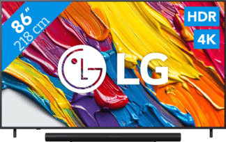 LG 86" QNED82 4K (2025) + Sonos Arc Ultra Zwart