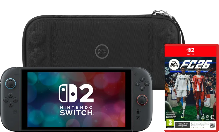 Nintendo Switch 2 + EA Sports FC 26 + BlueBuilt Beschermhoes