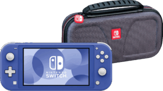 Nintendo Switch Lite Blauw + Bigben Beschermtas