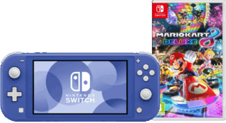 Nintendo Switch Lite Blauw + Mario Kart 8 Deluxe Switch
