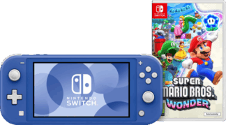 Nintendo Switch Lite Blauw + Super Mario Bros. Wonder