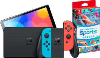 Nintendo Switch OLED Blauw/Rood + Nintendo Switch Sports