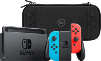 Nintendo Switch Rood/Blauw + BlueBuilt Beschermhoes