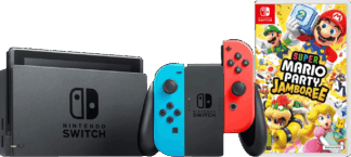 Nintendo Switch Rood/Blauw + Mario Party Jamboree