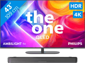 Philips Ambilight 43'' PUS9000 QLED 4K (2025) + Philips TAB5109