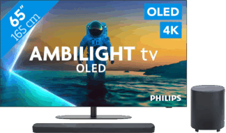 Philips Ambilight 65'' OLED810 4K (2025) + JBL Bar 500 M2 Zwart