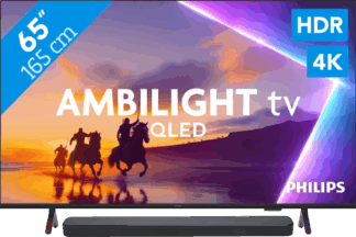 Philips Ambilight 65" PUS8500 QLED 4K (2025) + JBL Bar 300 M2 Zwart