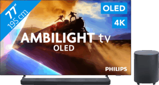 Philips Ambilight 77'' OLED760 4K (2025) + JBL Bar 1000 M2 Zwart