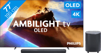 Philips Ambilight 77'' OLED760 4K (2025) + JBL Bar 500 M2 Zwart