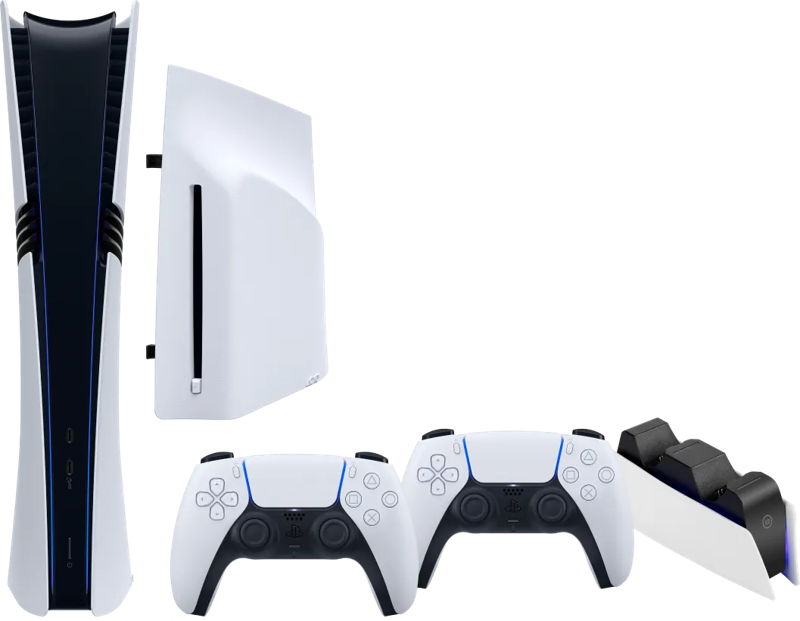 PlayStation 5 Pro + Disc Drive + Extra Controller Wit + Oplaadstation