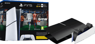 PlayStation 5 Slim Digital Edition + FC 26 + Covers Zwart + Oplaadstation