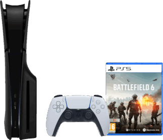 PlayStation 5 Slim Disc Edition + Battlefield 6 + Covers Zwart