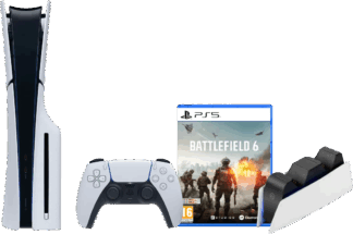 PlayStation 5 Slim Disc Edition + Battlefield 6 + Oplaadstation