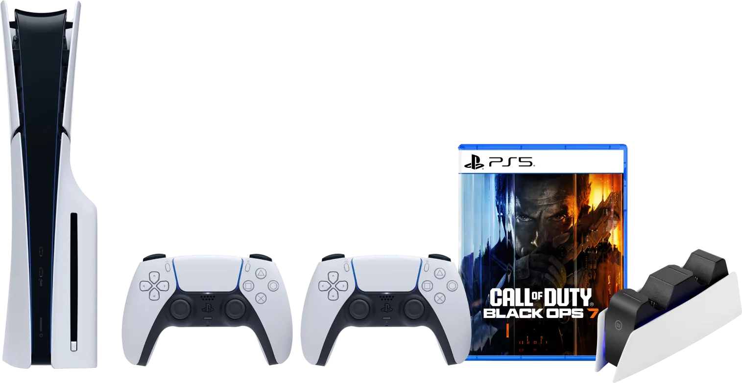 PlayStation 5 Slim Disc Edition + Black Ops 7 + Extra Controller Wit + Oplaadstation