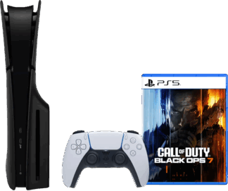 PlayStation 5 Slim Disc Edition + Call of Duty: Black Ops 7 + Covers Zwart