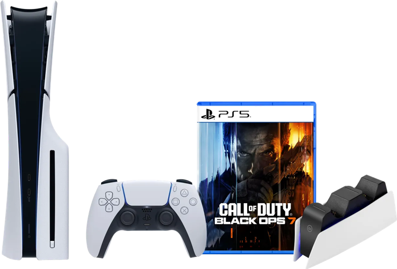 PlayStation 5 Slim Disc Edition + Call of Duty: Black Ops 7 + Oplaadstation