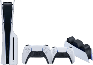 PlayStation 5 Slim Disc Edition + Extra Controller Wit + Oplaadstation