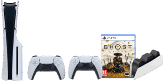 PlayStation 5 Slim Disc Edition + Ghost of Yotei + Extra Controller Wit + Oplaadstation
