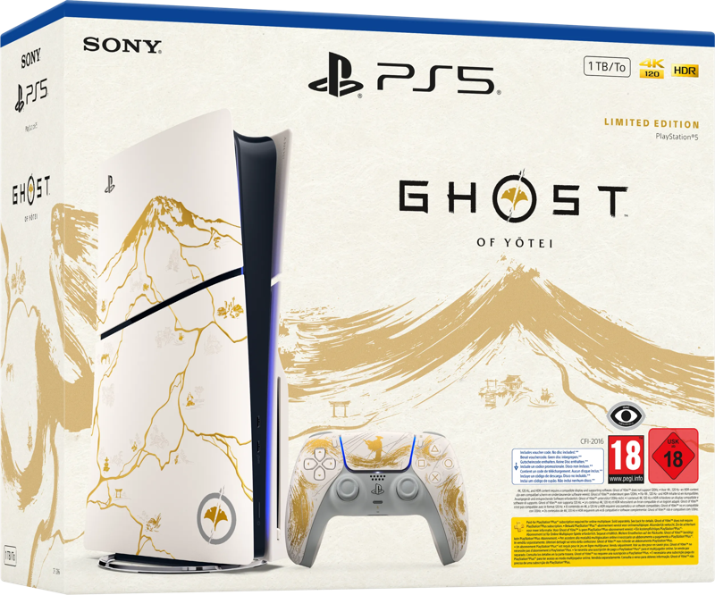 PlayStation 5 Slim Disc Edition + Ghost of Yotei Gold Limited Edition