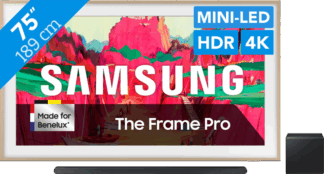 Samsung 75" The Frame Pro LS03FW (2025) + Samsung HW-S800D Zwart (2024)