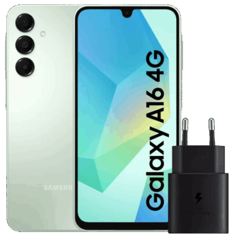 Samsung Galaxy A16 128GB Groen 4G + Samsung Oplader 25W Zwart