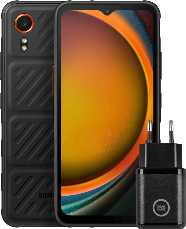 Samsung Galaxy Xcover 7 128GB Zwart 5G Enterprise Edition + Samsung Oplader 25W Zwart