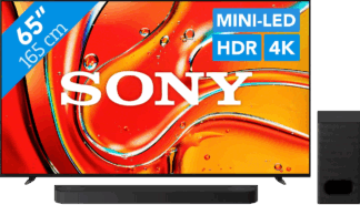 Sony 65" Bravia 7 4K QLED XR Mini-led (2024) + Sony Bravia Theatre Bar 6 Zwart