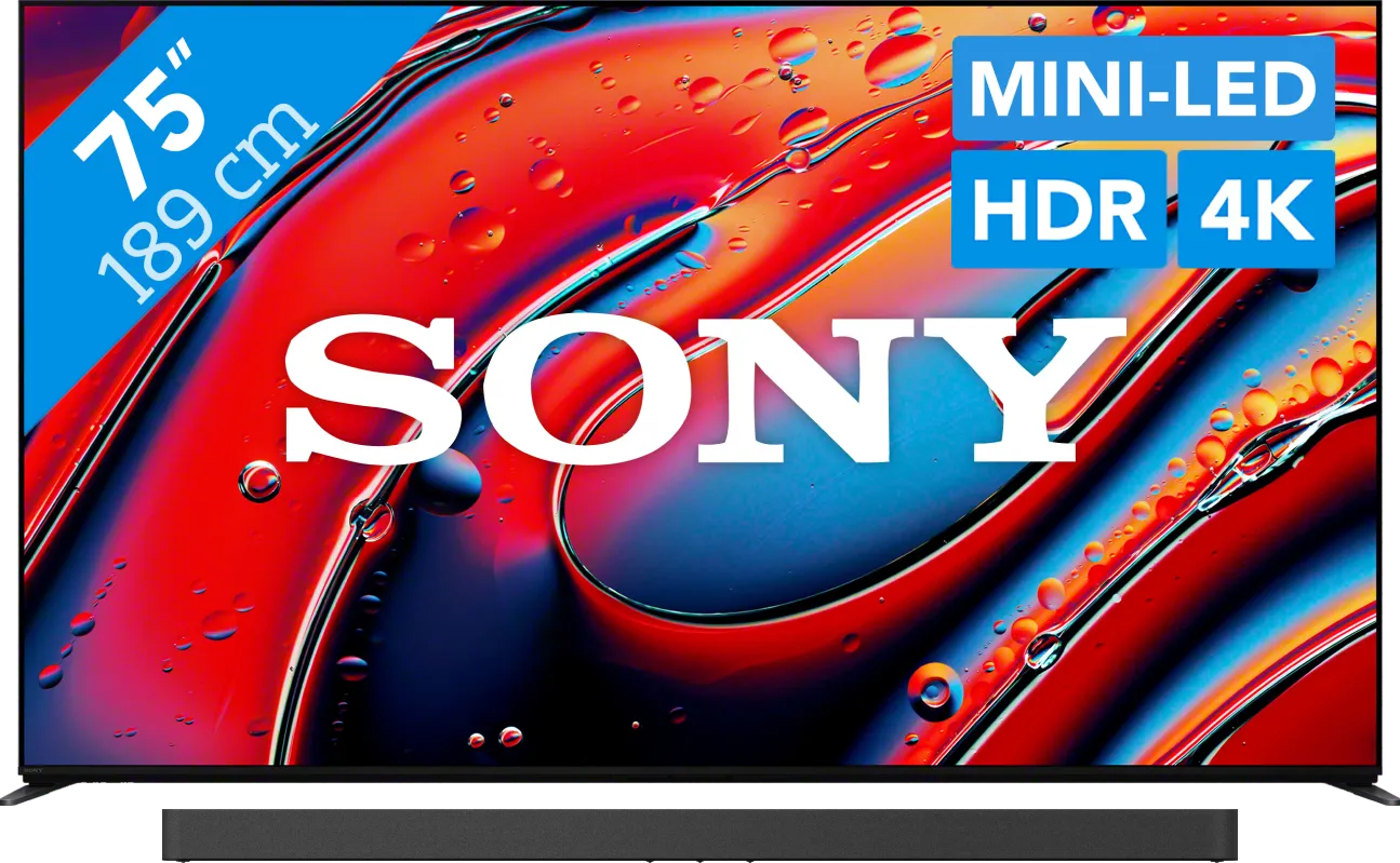 Sony 75" Bravia 9 4K QLED XR Mini-led (2024) + Sony Bravia Theatre Bar 9