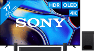 Sony 77'' Bravia 8 OLED 4K (2024) + Sony Bravia Theatre System 6 Zwart