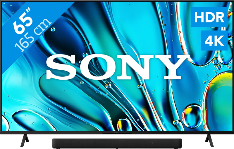 Sony Bravia 3 65" 4K Led (2025) + Sony HT-S2000 Zwart