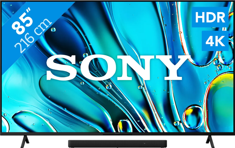 Sony Bravia 3 85" 4K Led (2025) + Sony HT-S2000 Zwart