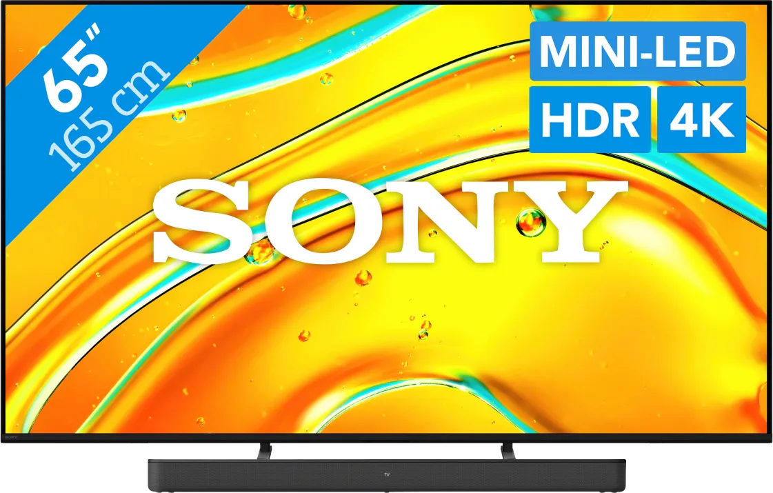 Sony Bravia 5 65" XR Mini-led (2025) + Sony HT-S2000 Zwart